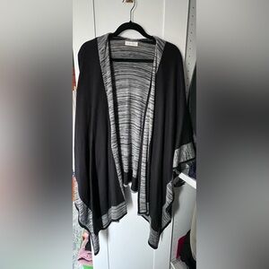 Calvin Klein Black Cape with Gray Trim